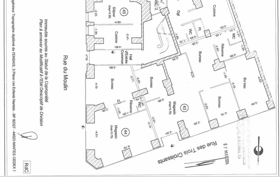 Commerce de détail dans Nantes à louer - Plan d’étage - Image 2 de 2