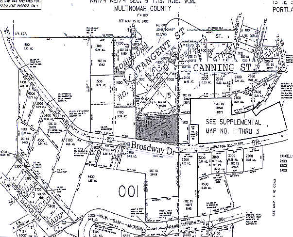 911 SW Broadway Dr, Portland, OR for sale - Plat Map - Image 2 of 11