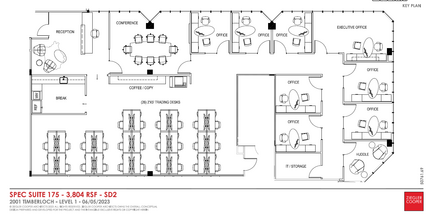 2001 Timberloch Pl, The Woodlands, TX à louer Plan d  tage- Image 2 de 2