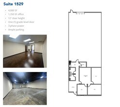 1509-1521 Central Park Dr, Hurst, TX à louer Plan d’étage- Image 1 de 1