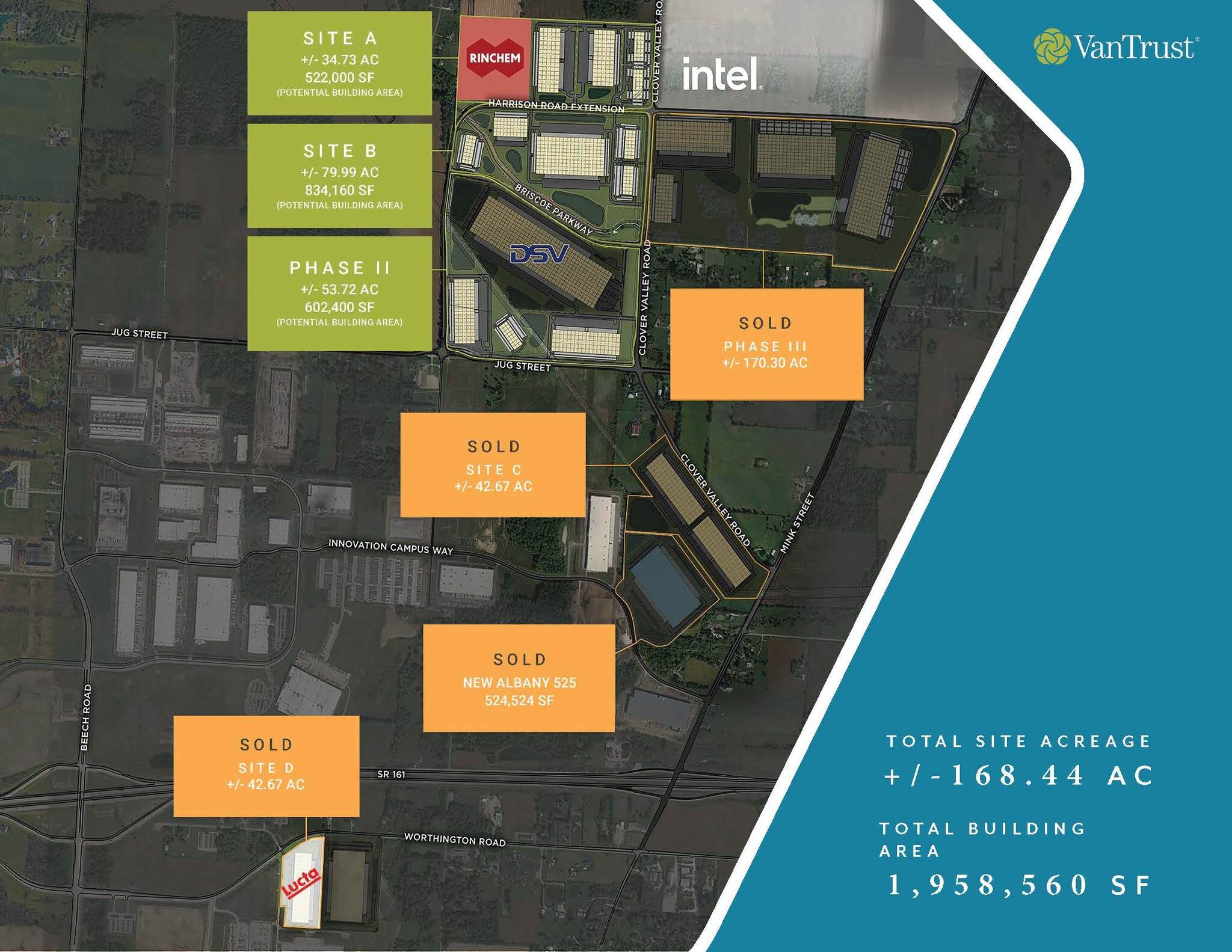 3445 Clover Valley Rd, Johnstown, OH for lease Site Plan- Image 1 of 2