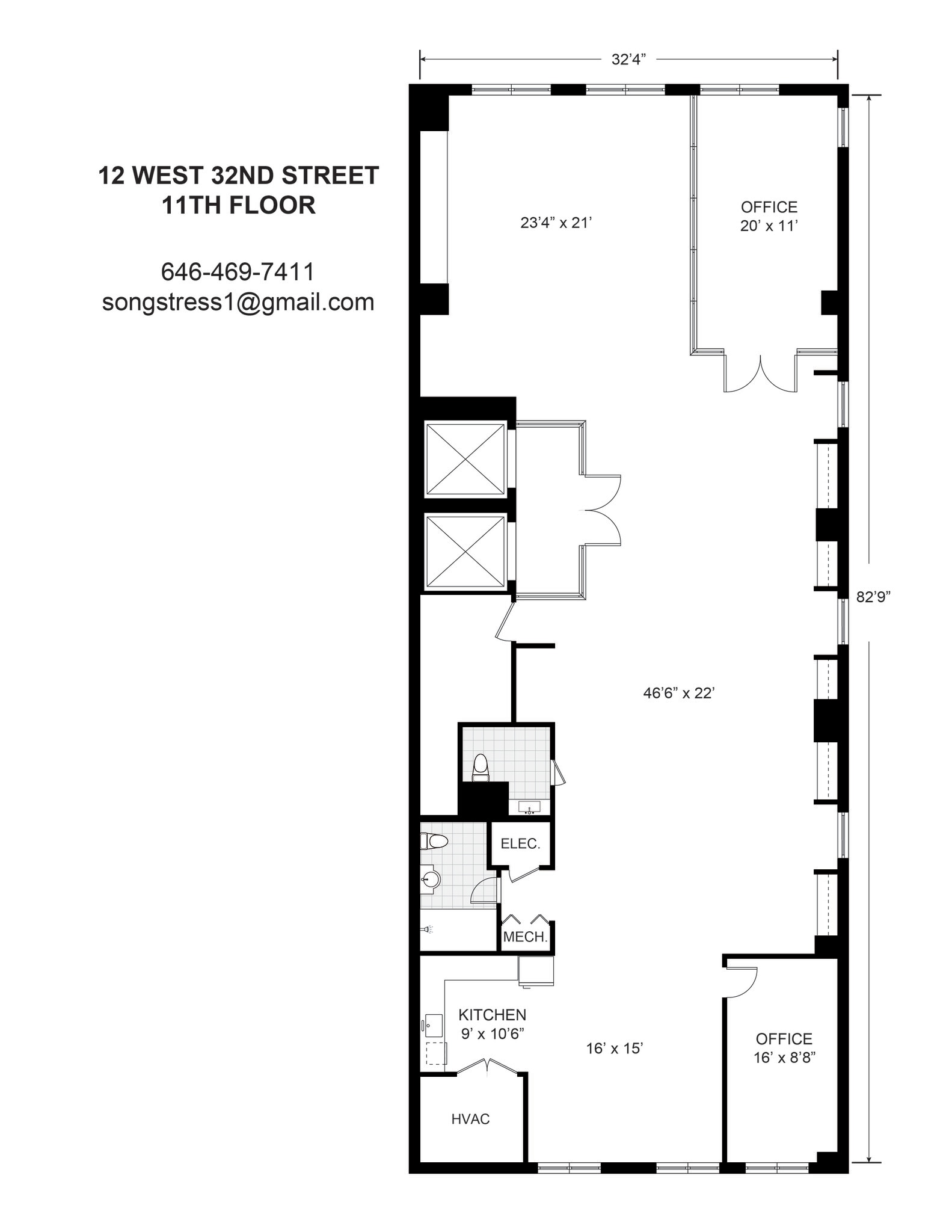 12 W 32nd St, New York, NY for lease Floor Plan- Image 1 of 1