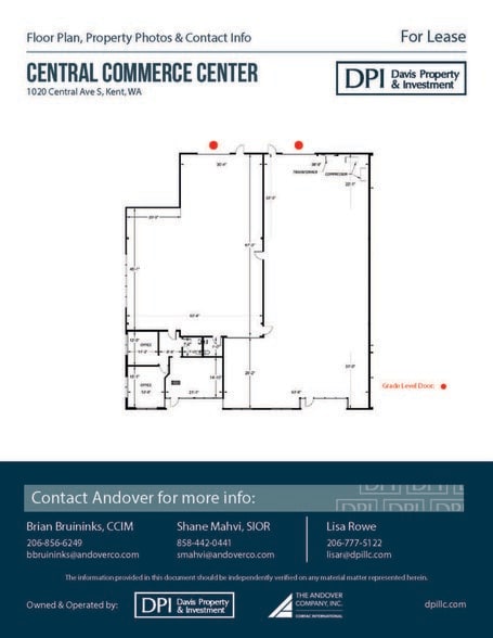 8316-8330 S 259th St, Kent, WA for lease - Floor Plan - Image 3 of 7