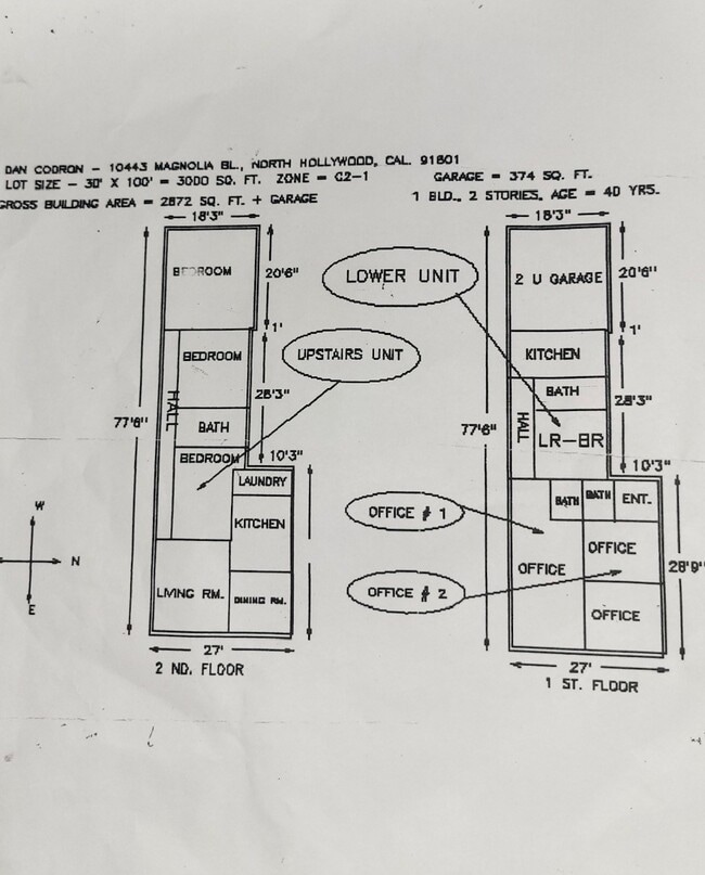 Plus de détails pour 10443-10445 Magnolia Blvd, North Hollywood, CA - Bureau à vendre