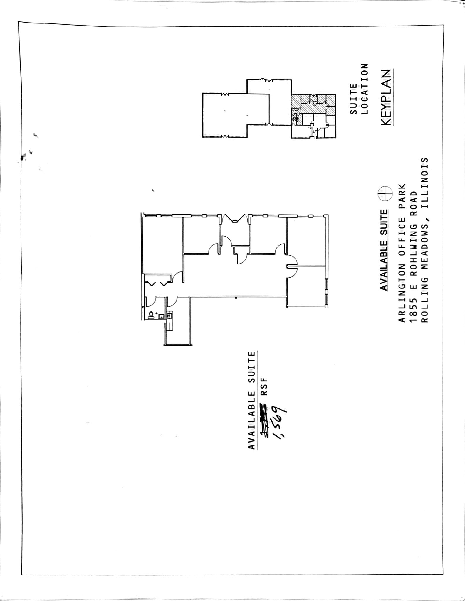 1835 Rohlwing Rd, Rolling Meadows, IL à louer Plan de site- Image 1 de 1