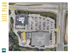 17295 W Capitol Dr, Brookfield, WI à louer Plan de site- Image 1 de 1