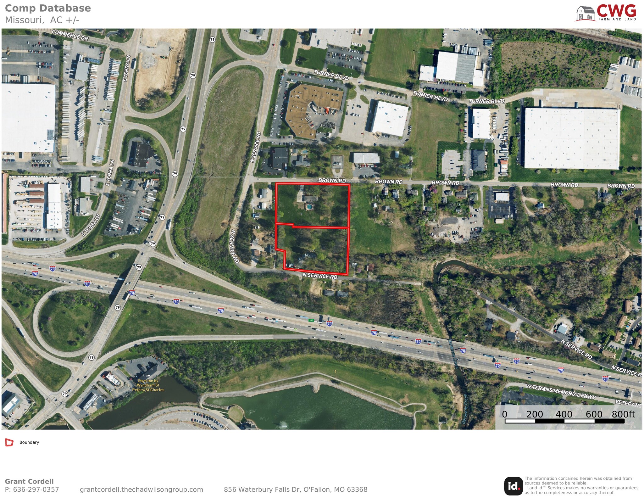 460 Brown Rd, Saint Peters, MO for sale Aerial- Image 1 of 4