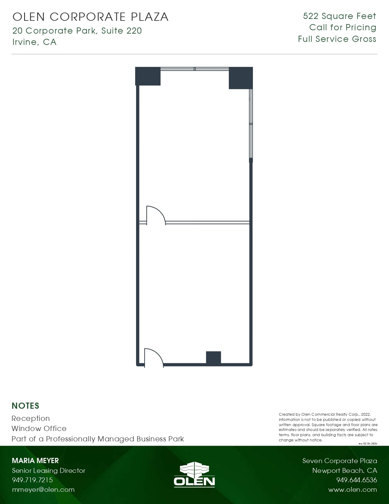 20 Corporate Park, Irvine, CA for lease Floor Plan- Image 1 of 1