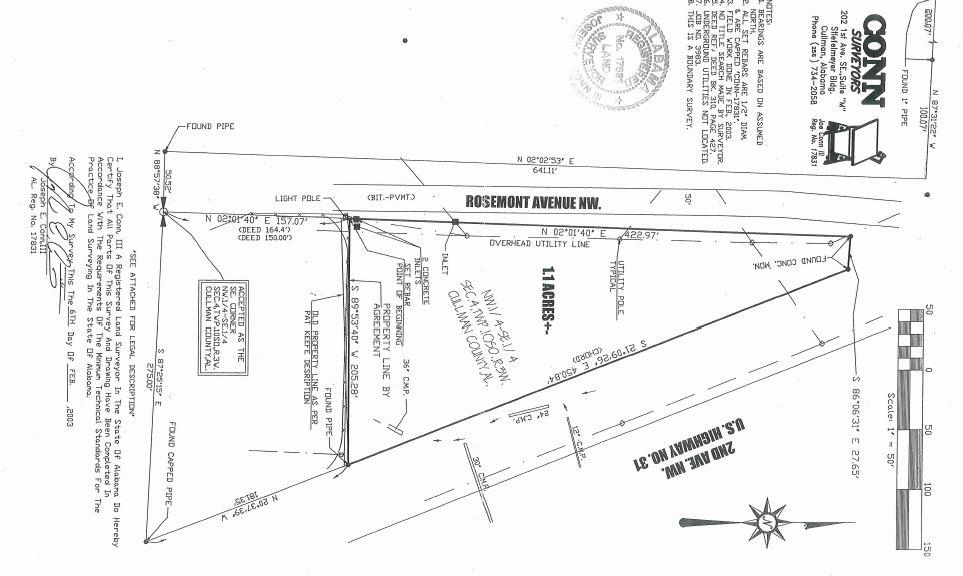 Hwy 31 North & Rosemont Ave, Cullman, AL à vendre - Plan cadastral - Image 2 de 14