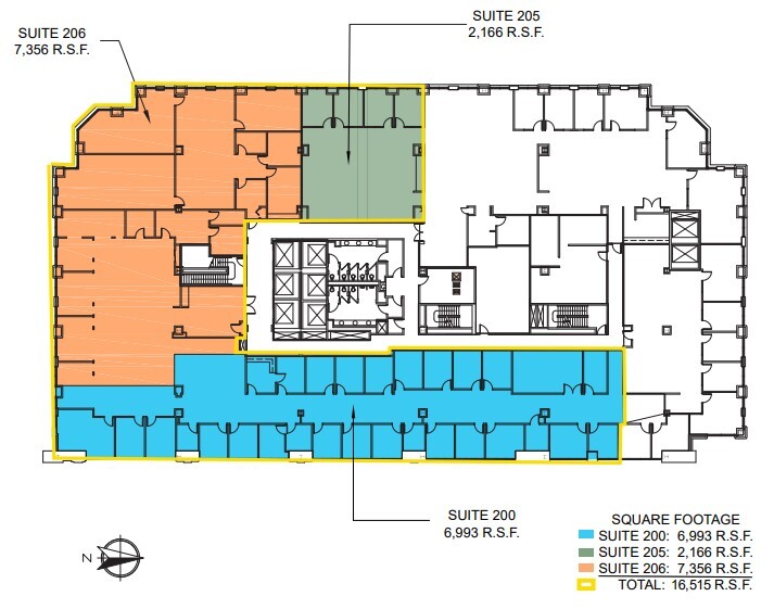 250 W Huron Rd, Cleveland, OH à louer Plan d  tage- Image 1 de 1