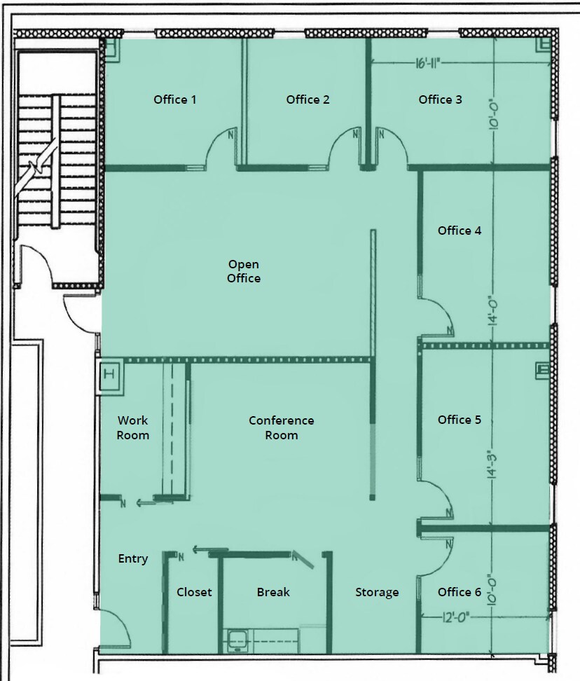 400 Market St, Chapel Hill, NC for lease Floor Plan- Image 1 of 1