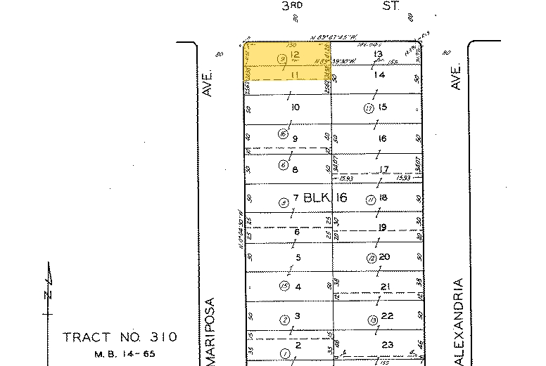 300-302 S Mariposa Ave, Los Angeles, CA à louer - Plan cadastral - Image 2 de 34