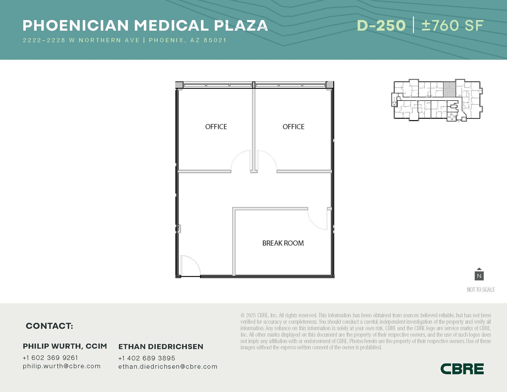 2222-2228 W Northern Ave, Phoenix, AZ for lease Floor Plan- Image 1 of 1