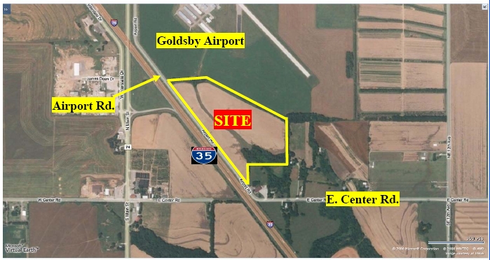 Airport Road, Goldsby, OK for sale - Aerial - Image 2 of 2