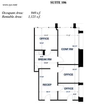3821 W Charleston Blvd, Las Vegas, NV for lease Floor Plan- Image 1 of 5