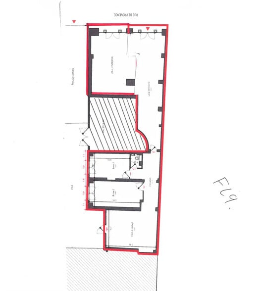 Retail in Paris for lease - Floor Plan - Image 3 of 3