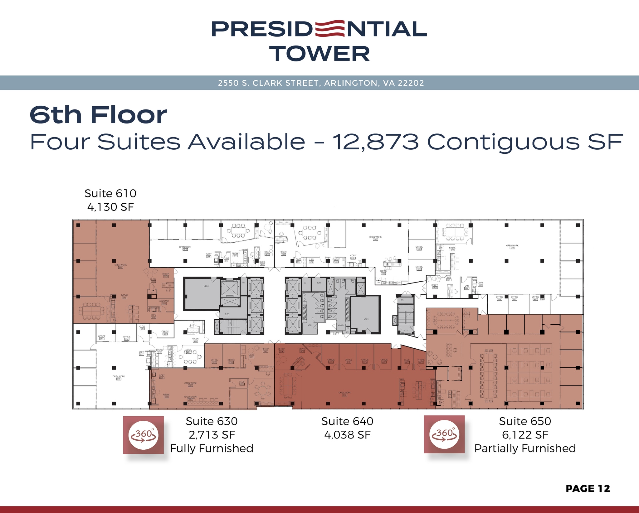 2550 S Clark St, Arlington, VA à louer Plan d’étage- Image 1 de 1
