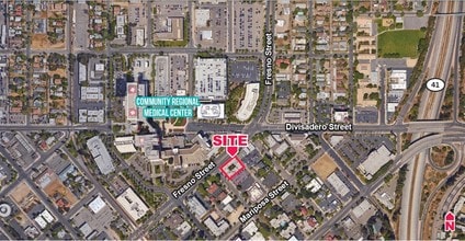 2900 Fresno St, Fresno, CA - Aérien Vue de la carte