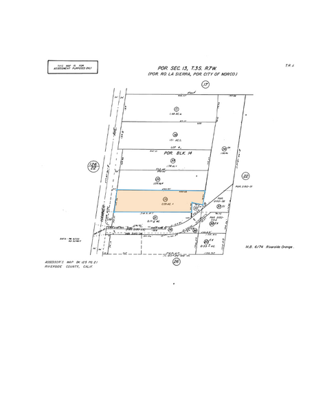 1665 Hamner Ave, Norco, CA à louer - Plan cadastral - Image 1 de 1