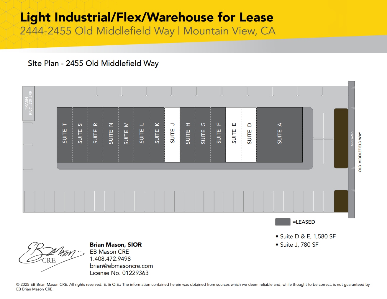 2444 Old Middlefield Way, Mountain View, CA for lease Floor Plan- Image 1 of 1