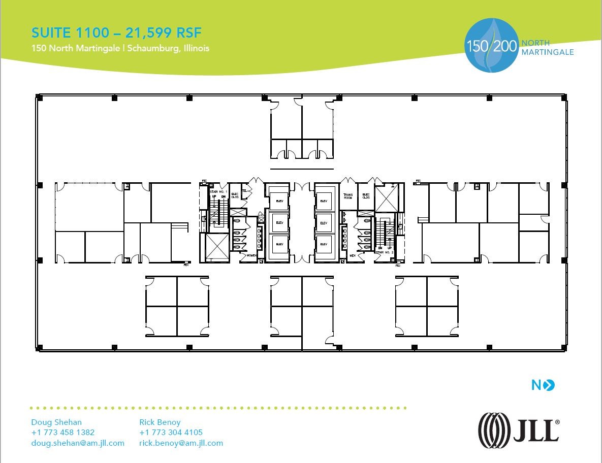 150 N Martingale Rd, Schaumburg, IL à louer Plan d  tage- Image 1 de 1