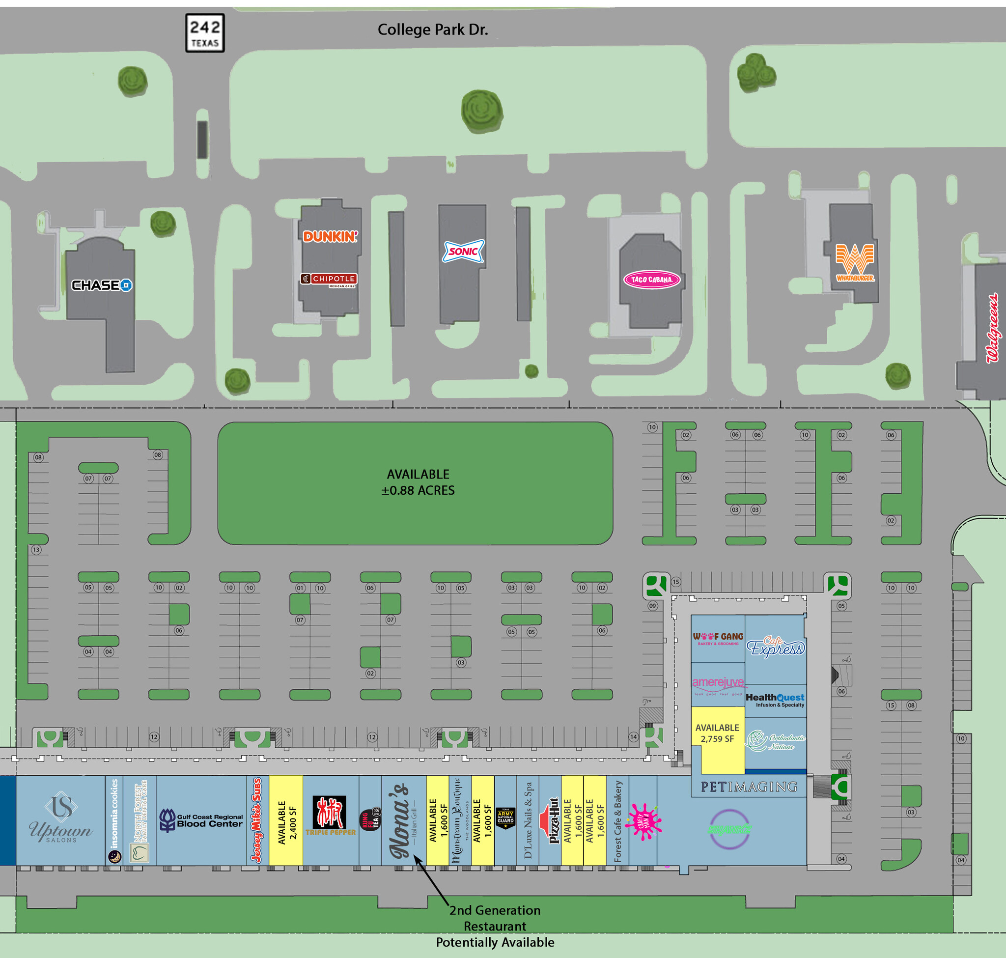 3091 College Park Dr, The Woodlands, TX à louer Plan de site- Image 1 de 1
