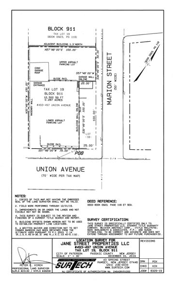 493-597 Union Ave, Paterson, NJ for sale - Site Plan - Image 3 of 3
