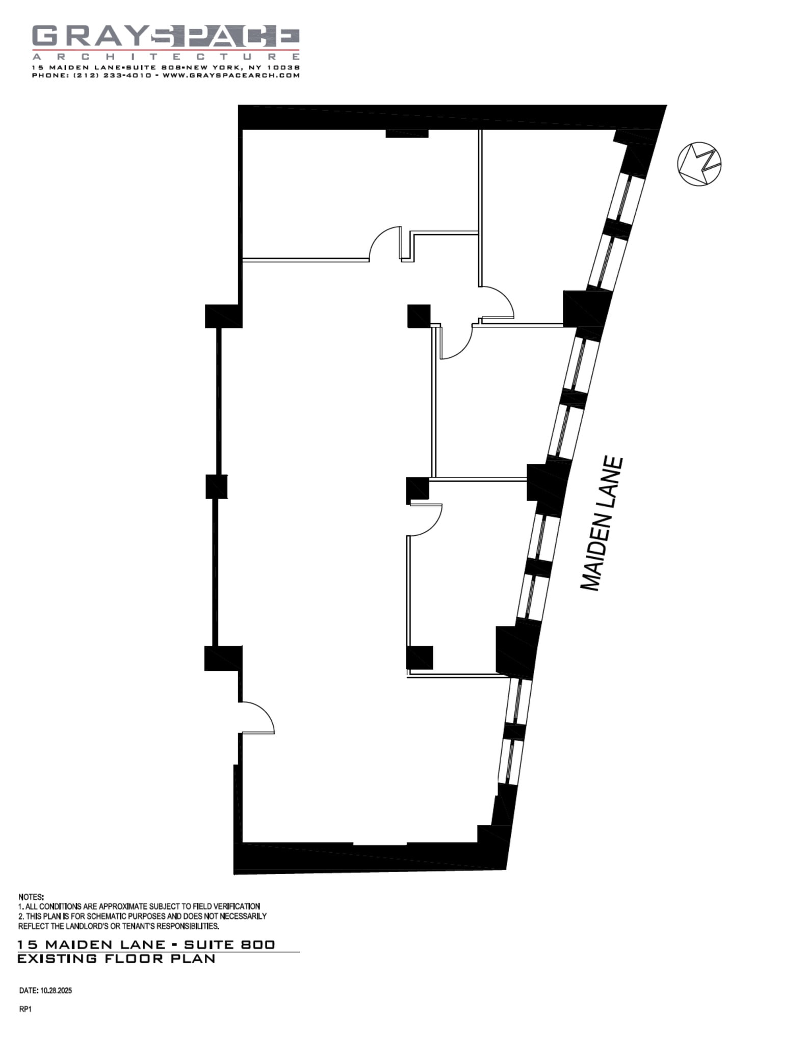 15 Maiden Ln, New York, NY à louer Plan de site- Image 1 de 4