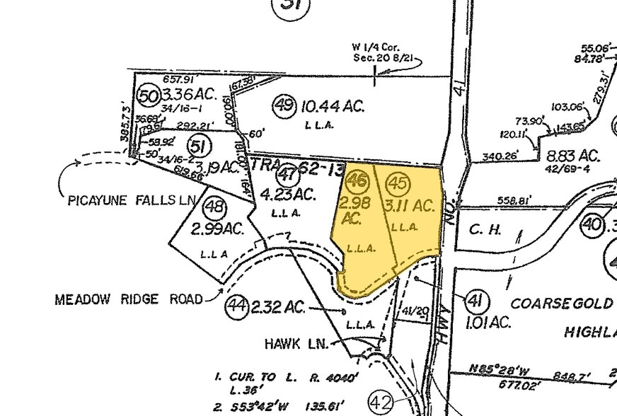 32011 Meadow Ridge Rd, Coarsegold, CA for sale - Plat Map - Image 2 of 2