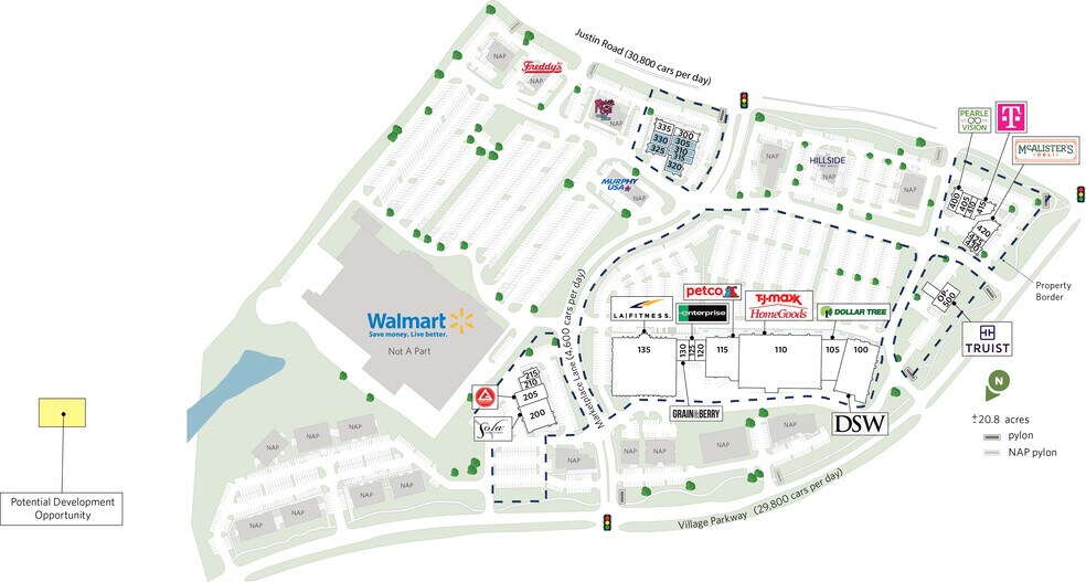 3060-3198 FM 407, Highland Village, TX à louer - Plan de site - Image 2 de 19