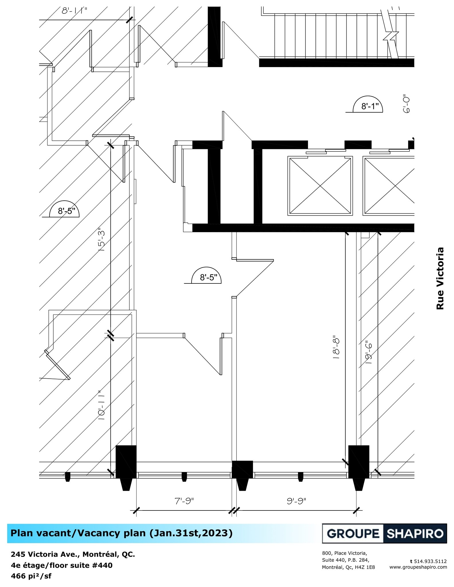 245 Av Victoria, Westmount, QC for lease Site Plan- Image 1 of 1