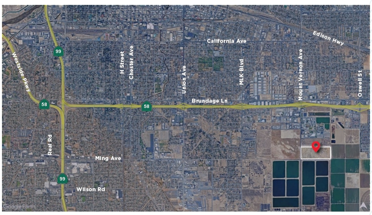 1501 Mount Vernon Ave, Bakersfield, CA for sale - Aerial - Image 3 of 3