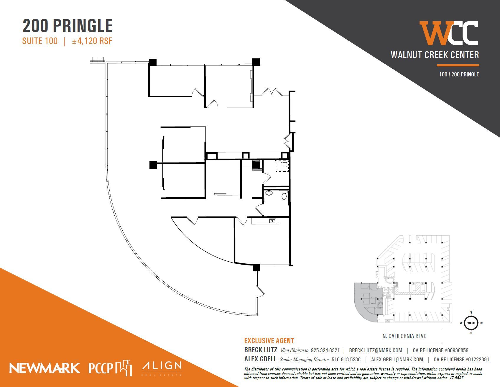 100 Pringle Ave, Walnut Creek, CA for lease Floor Plan- Image 1 of 1