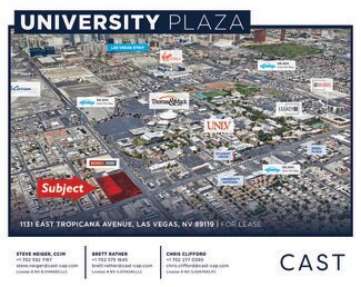 Plus de détails pour 1131 E Tropicana Ave, Las Vegas, NV - Commerce de détail à louer
