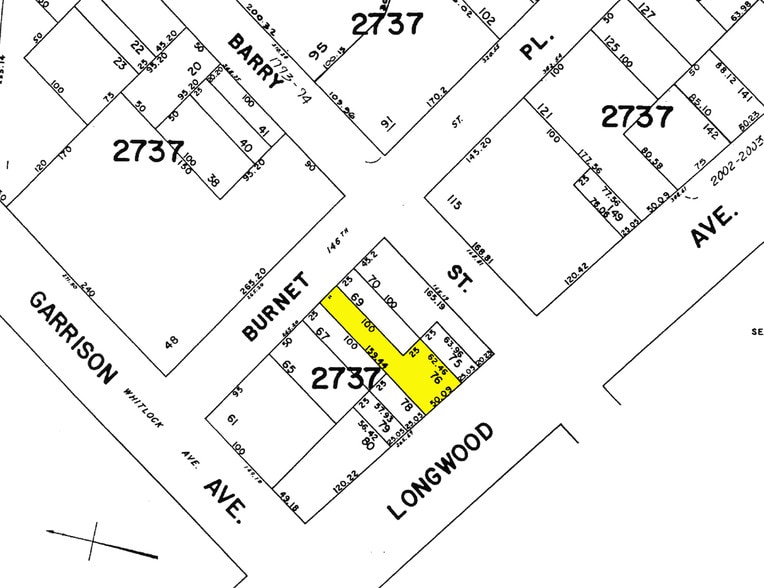 1123-1125 Longwood Ave, Bronx, NY à louer - Plan cadastral - Image 3 de 8