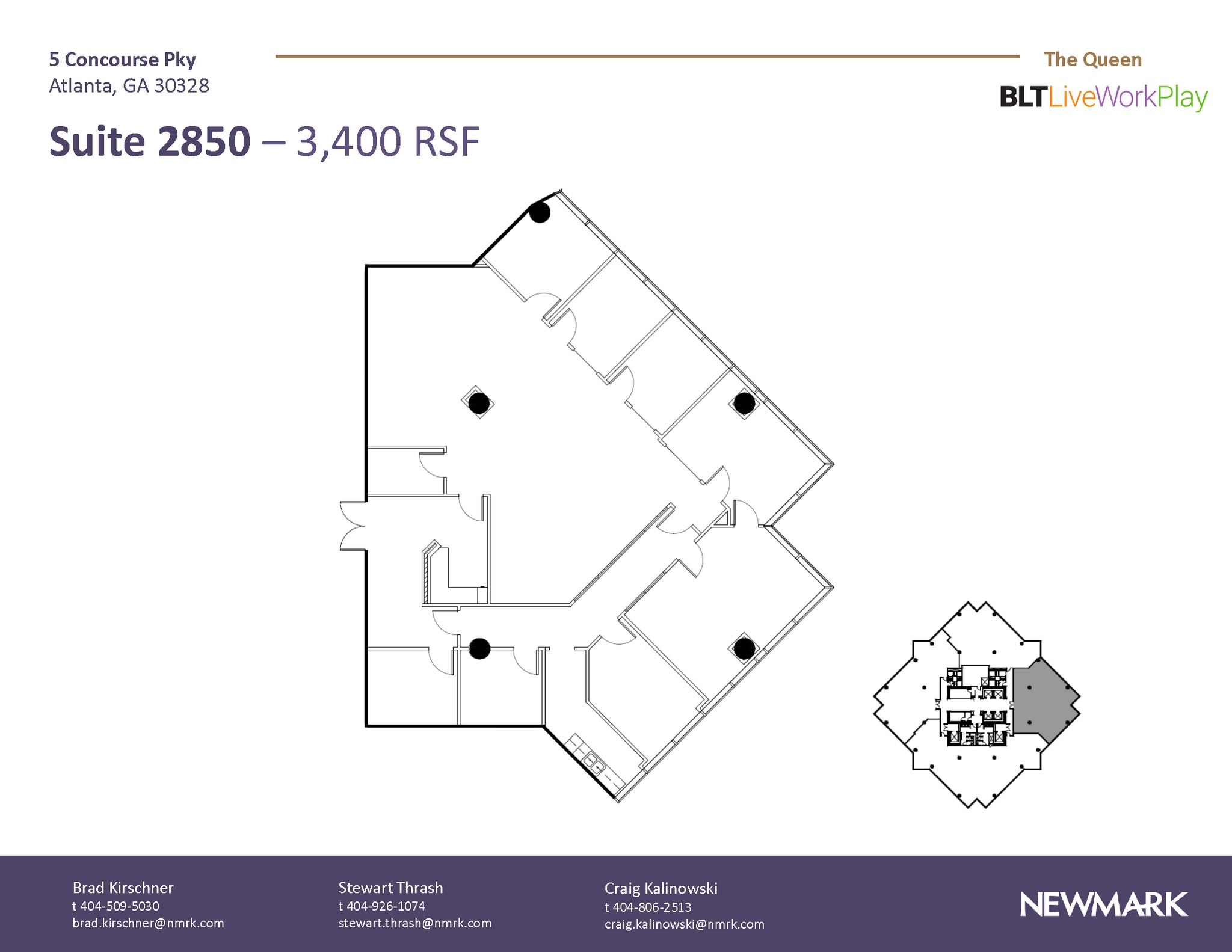 6 Concourse Pky NE, Atlanta, GA for lease Floor Plan- Image 1 of 1