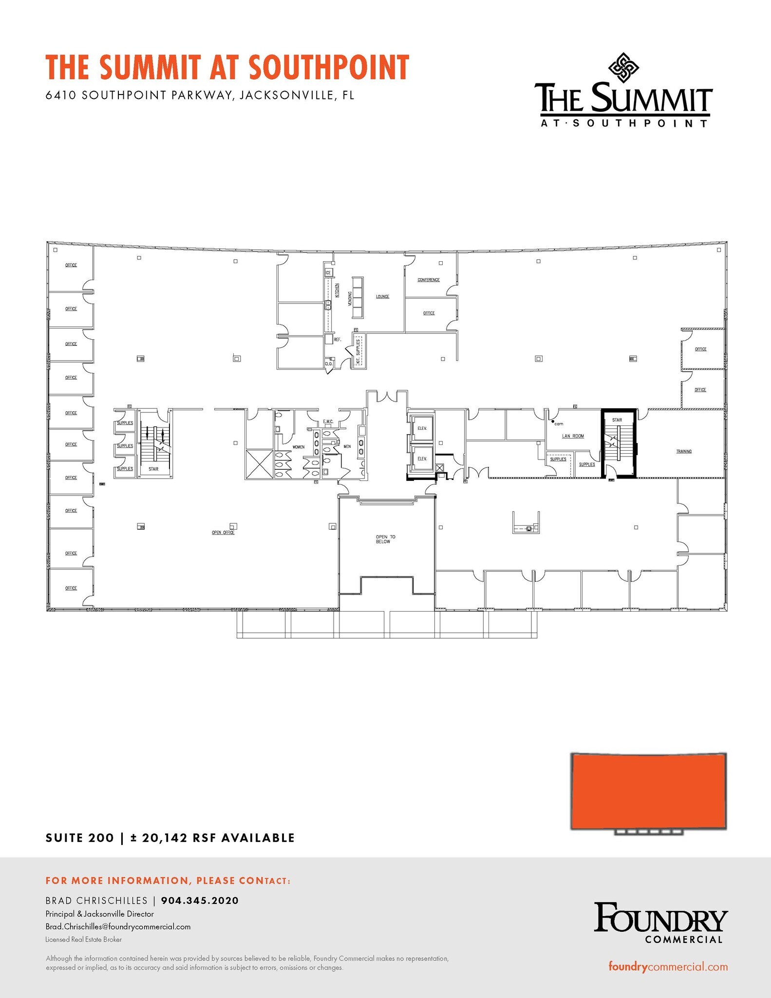 6420 Southpoint Pky, Jacksonville, FL à louer Plan d’étage- Image 1 de 1