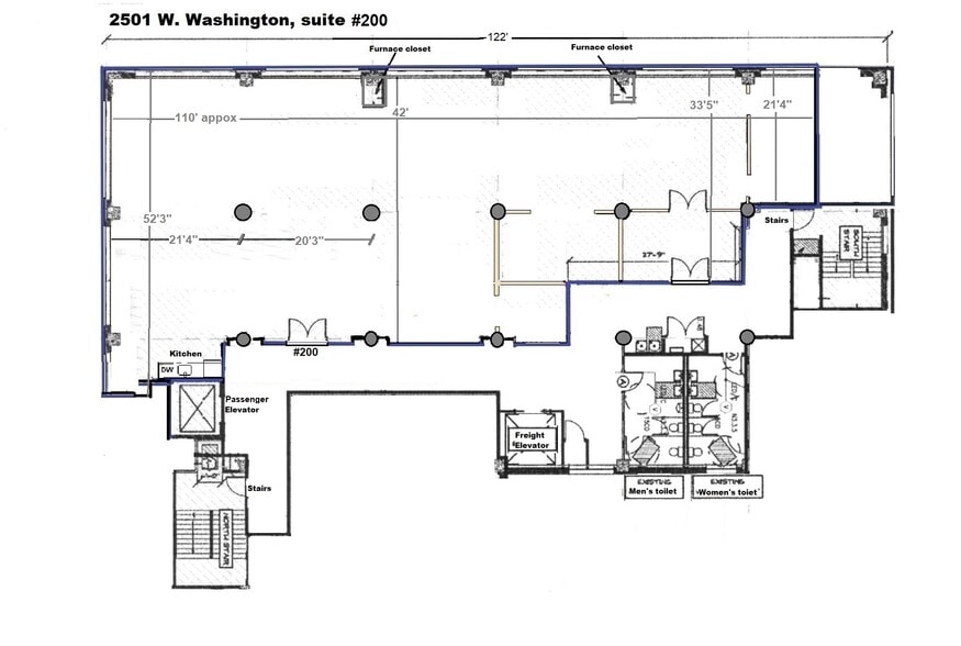 2501 W Washington Blvd, Chicago, IL for lease - Floor Plan - Image 2 of 10
