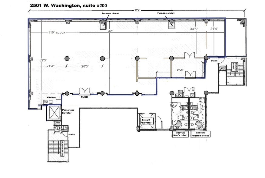 2501 W Washington Blvd, Chicago, IL à louer - Plan d’étage - Image 2 de 10