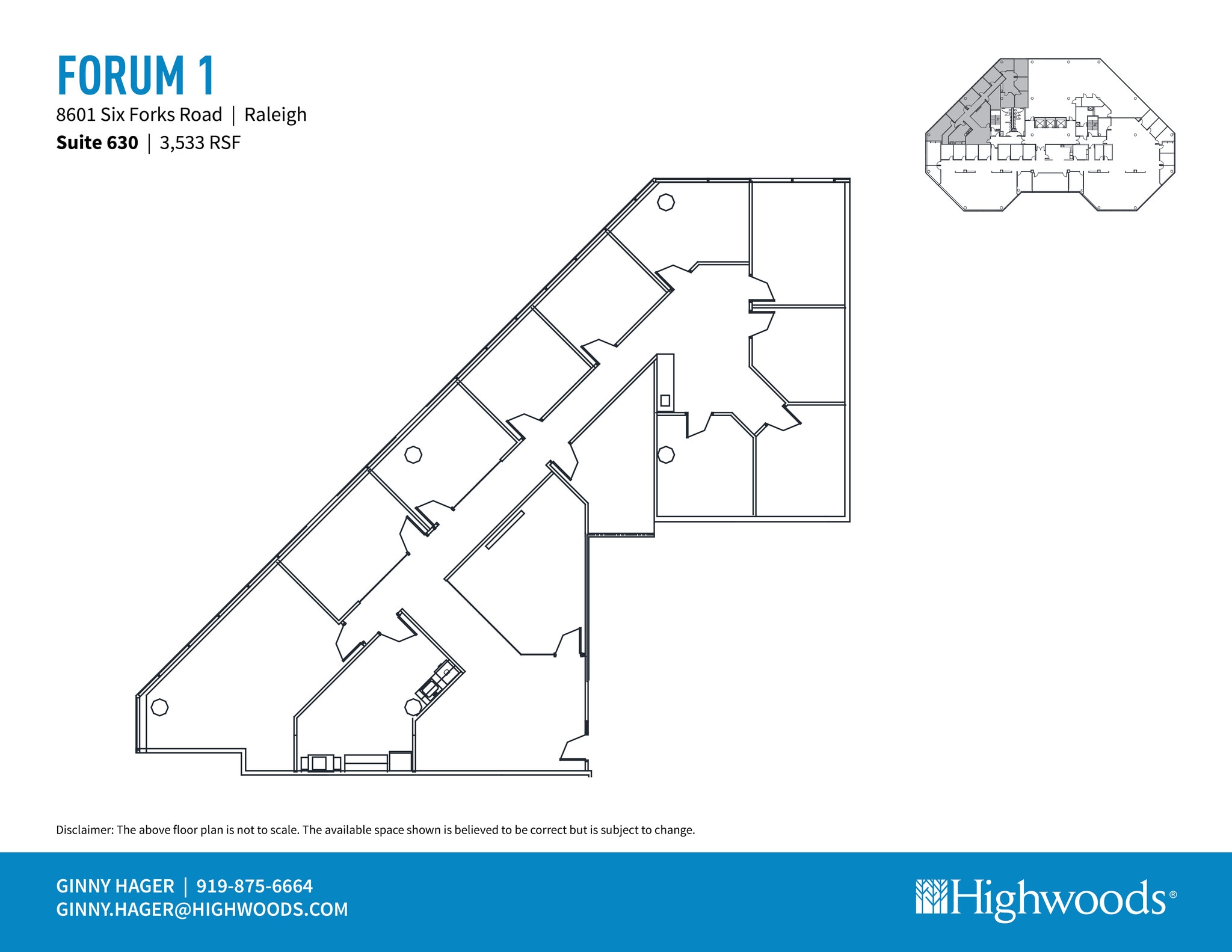 8601 Six Forks Rd, Raleigh, NC for lease Floor Plan- Image 1 of 1