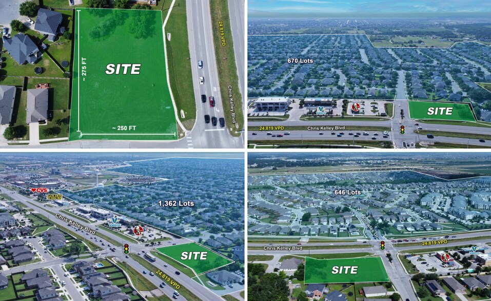 1501 Knowles Dr, Hutto, TX à louer - Aérien - Image 2 de 6