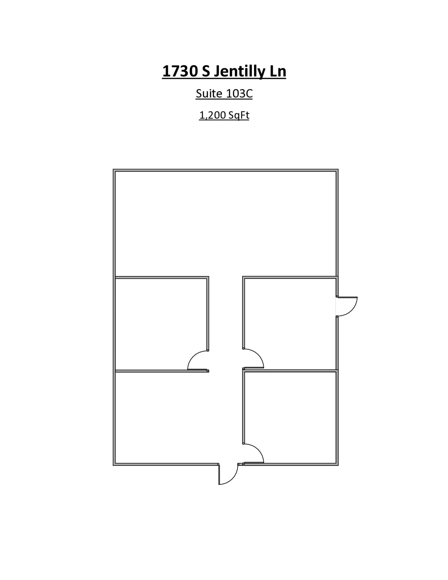 1730 S Jentilly Ln, Tempe, AZ for lease Floor Plan- Image 1 of 1