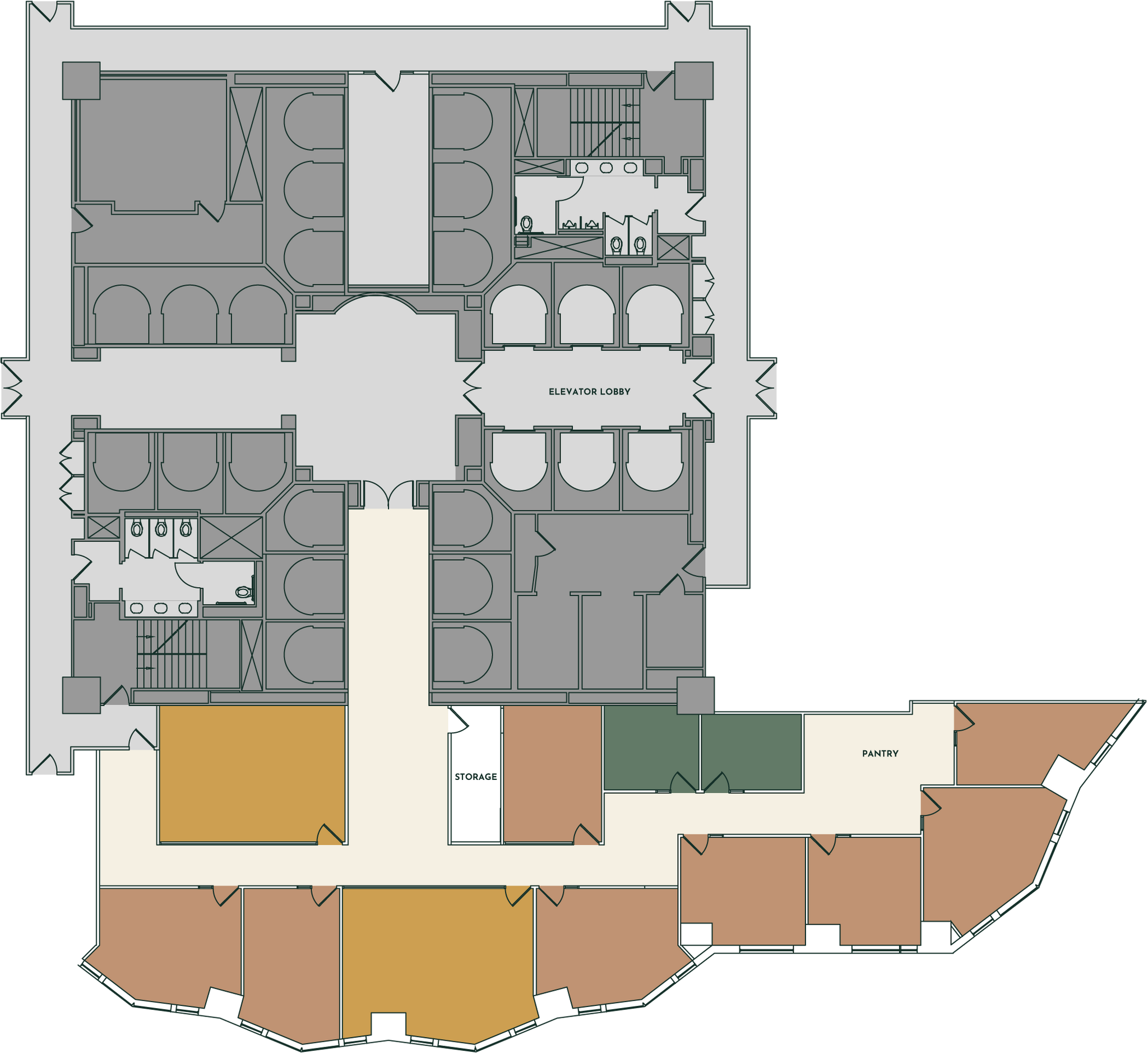633 W 5th St, Los Angeles, CA à louer Plan d’étage- Image 1 de 1