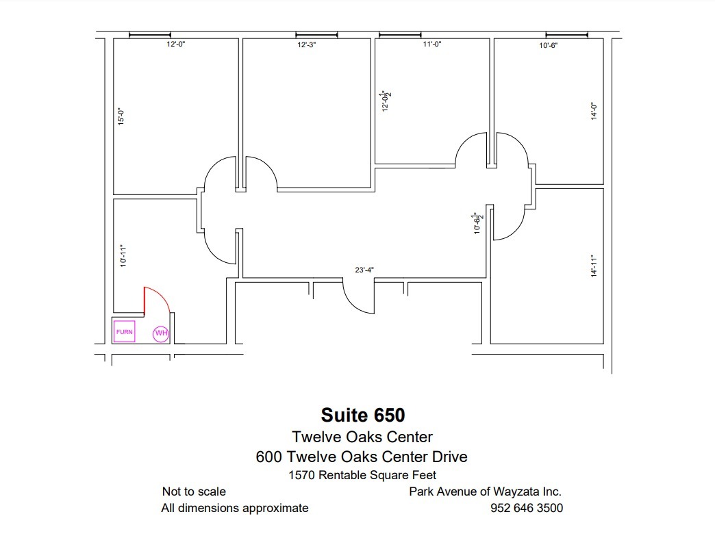 600 Twelve Oaks Center Dr, Wayzata, MN à louer Plan d  tage- Image 1 de 1