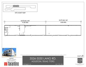 3526-3530 Lang Rd, Houston, TX for lease Site Plan- Image 2 of 2