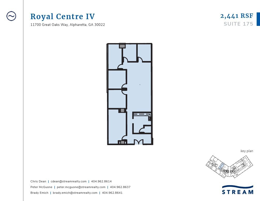11700 Great Oaks Way, Alpharetta, GA à louer Plan d’étage- Image 1 de 1
