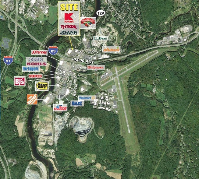 200 S Main St, West Lebanon, NH for lease - Aerial - Image 2 of 2