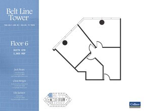 7920 Belt Line Rd, Dallas, TX à louer Plan d’étage- Image 1 de 1