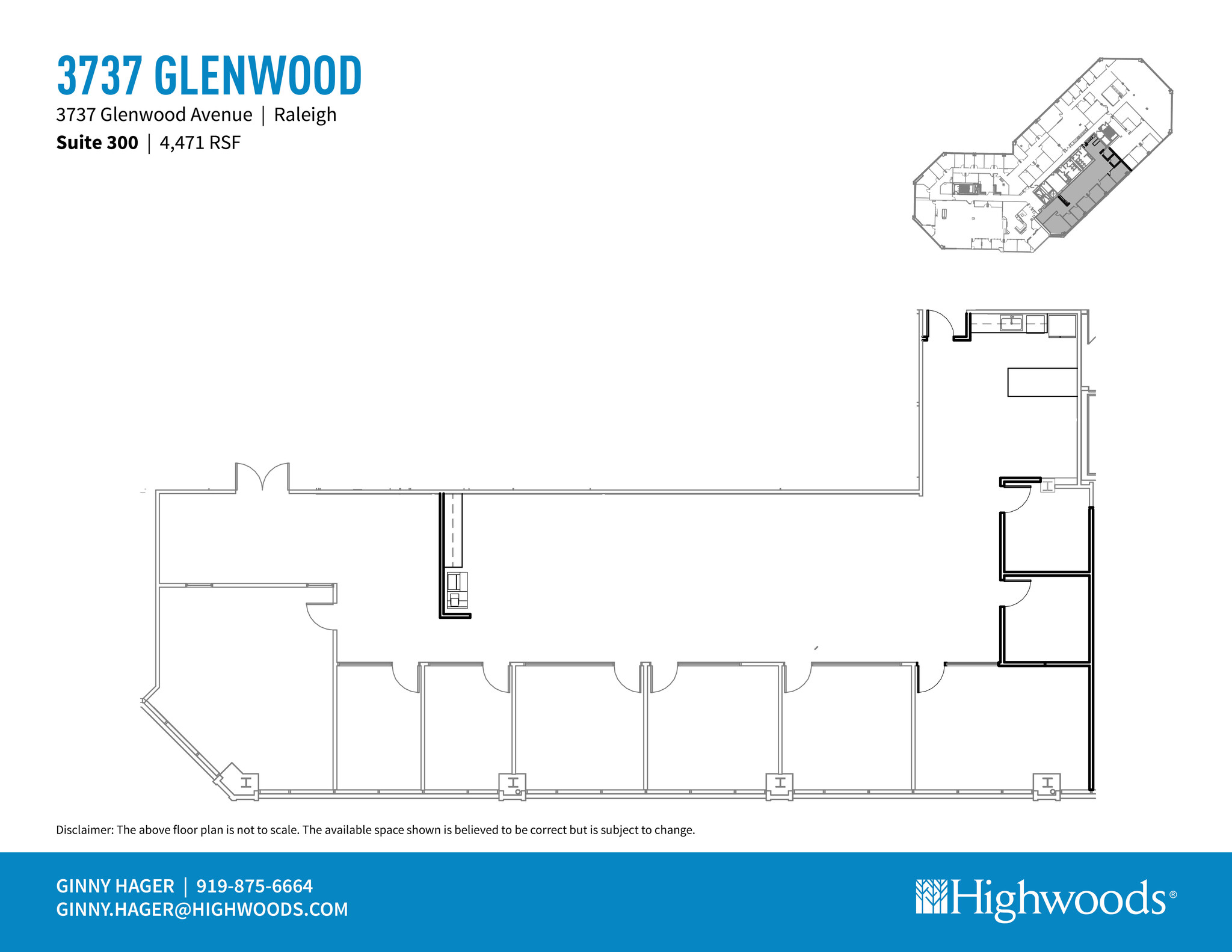 3737 Glenwood Ave, Raleigh, NC for lease Floor Plan- Image 1 of 2