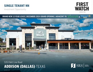 Plus de détails pour 5353 Belt Line Rd, Dallas, TX - Vente au détail à vendre